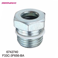 【ISHOWMAL HOT】POWER STEERING PUMP UNION NUT + SEAL 6742740 F33C-3F656-BA FOR Ford FOR Transit