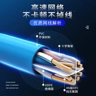 超六6類千兆工程電腦家用cat6A網路線無氧純銅雙螢幕蔽室外監控305m米