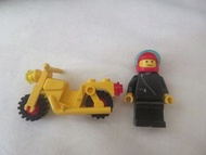 二手LEGO 黃色電單車及人仔