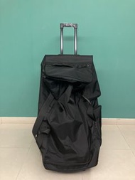 黑色可摺疊拉桿行李箱