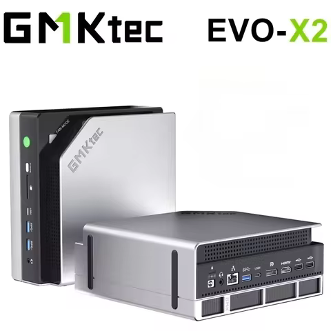 GMKtec EVO-X2 AI Mini PC AMD Ryzen Al Max+ 395 128GB LPDDR5X 8000MHz 2TB PCIe SSD 2.5G LAN WiFi 7 BT