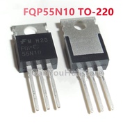 10Pcs FQP55N10 TO-220 55N10 TO220 55A/100V N-Channel MOSFET ทรานซิสเตอร์ใหม่เดิม
