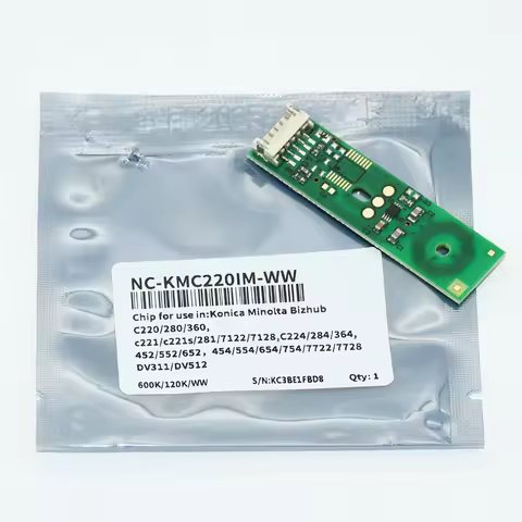 DV-311 DV-512 Developer Reset Chip for Konica Minolta C220 C280 C360 C7722 C224 C284 C364 C454 C554 