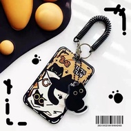 The black cat card holder is used for work card, student card, meal card, bus card , bank card, and 
