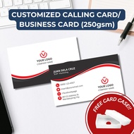 CUSTOMIZED BUSINESS CARD, CUSTOMIZED CALLING CARD, CARD CASE IS INCLUDED, PROFESSIONAL CARD (250gsm)