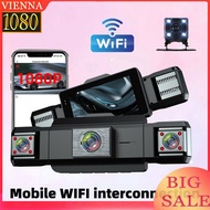 【vienna.sg】 360 View Inside Dashcam Night Vision with 24H Parking Mode & G-Sensor for Cars