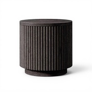 Small Round solid Oak Wood Side Table Minimalist Accent End Table space-efficient Coffee Table for L