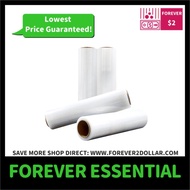 (FOREVER ESSENTIAL) Industrial Grade Stretch Film Plastic Wrap Super Stretchable Strong Tear Resistant Furniture Wrap