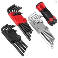 36 Pcs Ball End Key Head Screw Set Key Spanner Inch/ Socket Head Allen Wrench Set Arm Wrench Set Wre