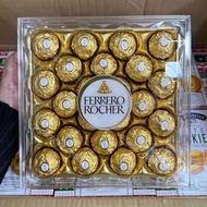 Ferrero Rocher Chocolate Hazelnut 24 ลูก  ตลับเพชร (EXP 7/2025)