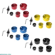 amonoy 6Pcs Hole Circular Saw Set Drill Bit Cutting Cutter Round 32mm 38mm 45mm 54mm