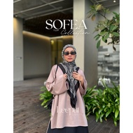 Sofea Top | Baggy Blouse Scuba Premium | Women’s Wear Loose Casual | Muslimah Blouse | Long Blouse |