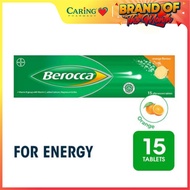 BEROCCA VITAMIN B+C ORANGE EFFERVESCENT TABLET 15’S