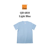 Oren Sport QD6810 Light Blue NTMY.os Quick Dry Children T-Shirt Lightweight Microfiber Crew Neck Kid