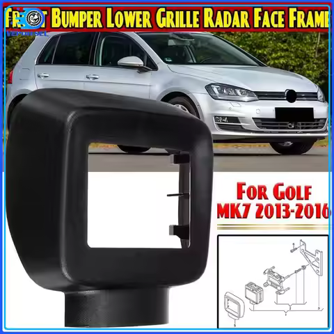 5G0907225A9B9 Auto Front Bumper Lower Grille Grill Sensor Cover Front Grille Rader Trim For Golf MK7