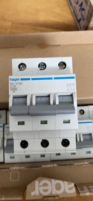 MCB 3P 16A 10kA - NC316A Hager