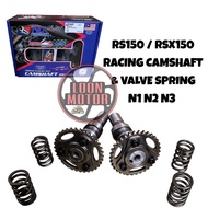 RS150/RSX150 RACING CAMSHAFT WITH VALVE SPRING N1 N2 N3 NLK PERFORMANCE