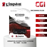 Kingston KC3000 512G M.2 2280 PCIe 4.0 NVMe SSD (SKC3000S/512G)