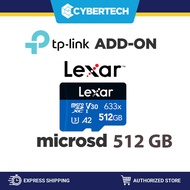 Cybertech TP-Link Lexar MicroSD 633x 512GB High-Performance 633x microSDHC / microSDXC UHS-I