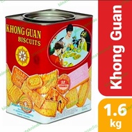 Khong Guan Kaleng 1600 Gram/Biskuit Khong Guan/Biskuit