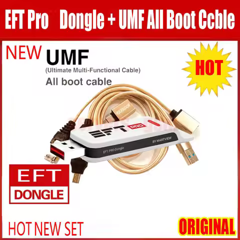2023 New 100% Original EFT Pro DONGLE EASY FIRMWARE TEMA And UMF All Boot Cable