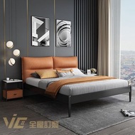 歐式科技佈軟包床架 European style technology fabric soft pack bed frame 可定制【包送貨 Free Delivery】單人床架 Queen size