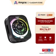 Amgras IceWorld Pro 2 Phone Cooler  Mute Magnetic/Clip-on Cooling Fan With RGB Lights For Gaming  Li