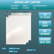 Art carton paper/art paper 210 GSM F4 contains 50 sheets of/art carton 210 grams folio Art Paper Art