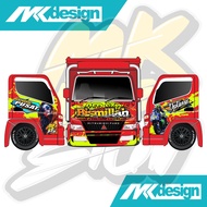 Stiker Decal Full Body Truk Dump Truk Canter Dutro Giga bisa Request