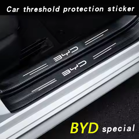 Sill pedal Rear Bumper Protection Stickers For BYD M6 G3 G5 T3 13 F3 F0 S6 S7 E5 E6 L3 tang yuan att