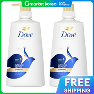 Dove | แชมพูดูฟื้นฟูเข้มข้น Intense Repair 680 มล. x 2