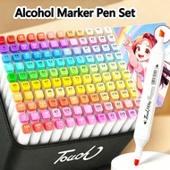 168 Colour Marker Alcohol Marker Pen Coloring Set Highlighter Pen Color Marker Set Art Supplies