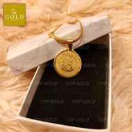 TOP GOLD Padre Pio Necklace for Men saudi gold 18k pawnable legit necklace for men gold necklace for