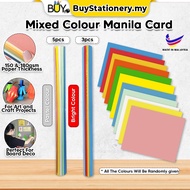 Desklife 180gsm Prima Manila Card Mixed Colour 625mm x 510mm -(ROLL)[Spend RM70 for Free Gift] Kad K
