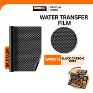 Samurai P001-2 Black Carbon Fiber + WF05 Water Film Activator Set Water Transfer Film