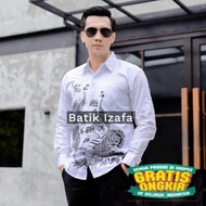 KEMEJA Men's Batik Shirt Slimfit Premium AZRIEL Motif Full Fur Long Sleeve Shirt/ SEND TODAY