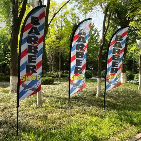 Custom Beach Flag Feather Flag Graphic Customized Printing Flag Only Free Design Business Promotion