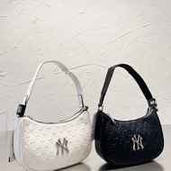 2025 Korean MLB Underarm Bag Sling Bag NY Embossed | Women Casual Handbag
