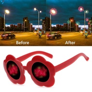 YVE Fireworks Diffraction Glasses Light Changing Eyewear Festival Party Accessories Sunflower Shaped
