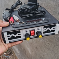 MINI DC 12 AMPLIFIER 2-CHANNEL STEREOVOLT ALREADY BLUETOOTH CLEAR BASS SOUND, MINI DC 12 POWER AMPLI