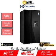Electrolux 646L Black Side by Side Refrigerator ESE6645A-BMY | Fridge | Peti Sejuk