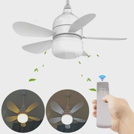 Socket Fan Lamp E27 Base Dimmable LED Bulb Ceiling Fan Socket Ceiling Fans with Lights for Bedroom L