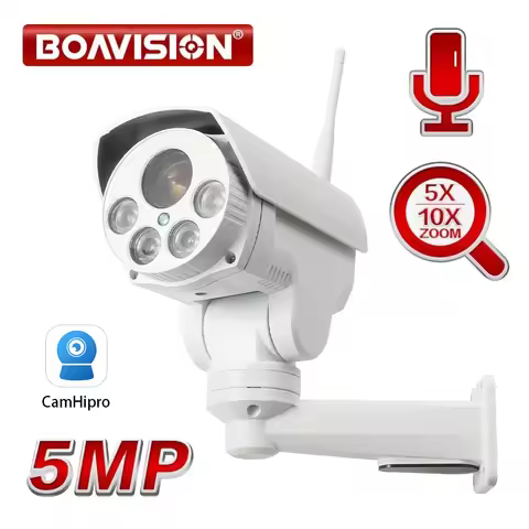 4K 8MP 4G SIM Card PTZ IP Camera WIFI Audio 5X 10X Optical Zoom 5MP CCTV Security Bullet Cameras Out