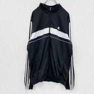 二手adidas運動外套/球衣，黑色，XL碼