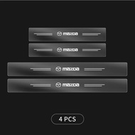 4Pcs Car Threshold Strip Transparent Sticker For Mazda 3 Alexa CX30 CX-4 CX5 CX-5 CX8 CX-8 CX-30 CX9