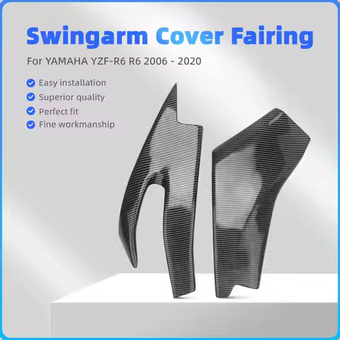 For Yamaha YZFR6 YZF R6 YZF-R6 2007 2008 2006-2018 Carbon color（ABS plastic）Motorcycle Swingarm Cove