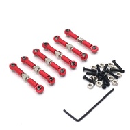 For WLtoys 1/18 184011 A949 A959 A969 A979 K929 RC Car Metal Adjustable Linkage Upgrade Pull Rod Set