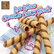 HALAL Love Letters Chocolate Cream Biscuit 巧克力蛋卷 150g+-