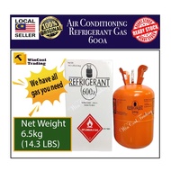 Refrigerant gas for air-conditioning/ Gas untuk aircond gas 600A 6.5KG (14.3 LBS)