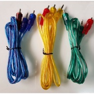 2-in-1 AUX RCA AUDIO Cable to 150 cm Speaker Extender Stereo Jack